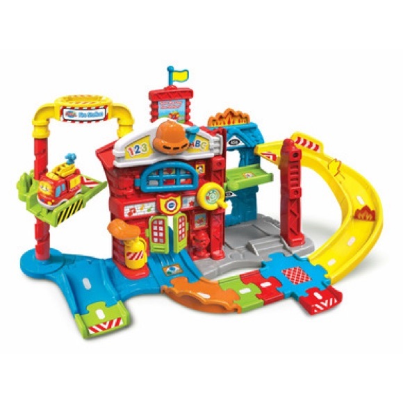 (New) Vtech Go! Go! Smart Wheels Save the Day Fire Station - Picture 2 of 4